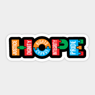 HOPE-Human and Social Values Sticker